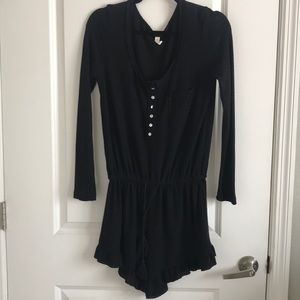 Gently worn boutique Black short romper